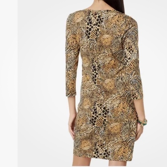 Lilly Pulitzer Tessa Dress Rattan Walk On The Wild Side Print XS NWT Cotton Soft - Picture 2 of 15